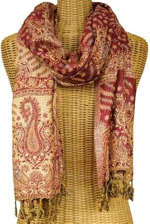 Kuscheliger Paisley Schal aus Viskose Wendeschal