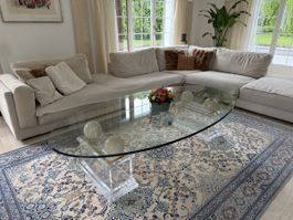 Exklusiver Salontisch aus Glas & Acrylglas