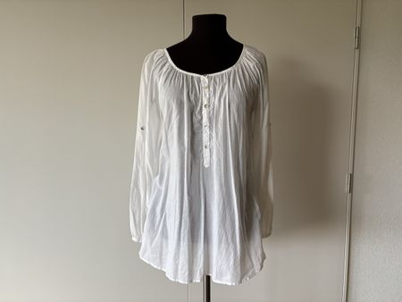 Ellen Amber Bluse ☀ Gr M, weiss, 100% Baumwolle, Top Zustand