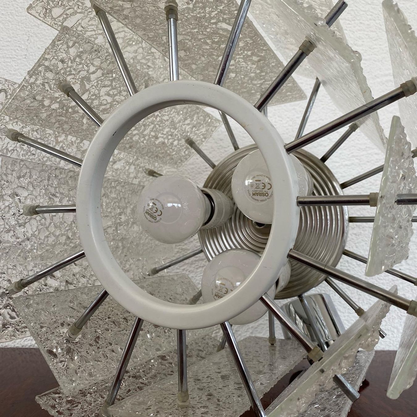 Lampadari & plafoniere: Vintage Eisglas Hängelampe – Usato da Zürich venduto da frauflufelberg 6