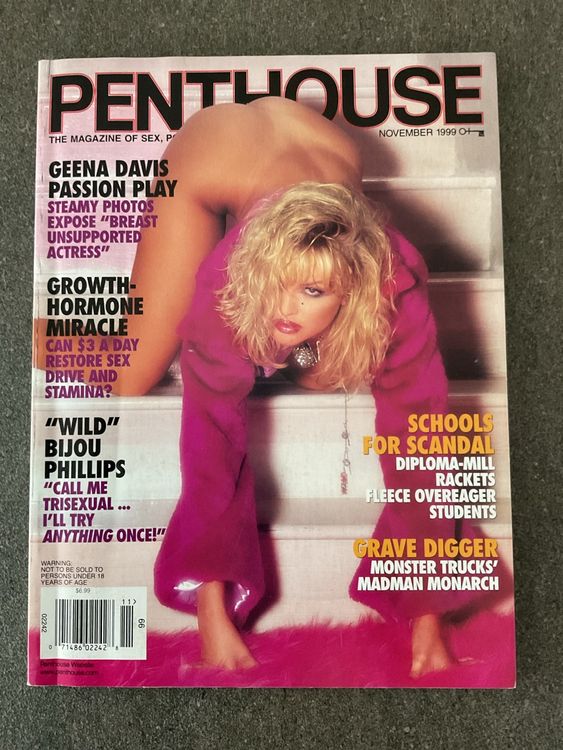 Riviste & Magazine: Penthouse Magazin November 1999 - Geena Davis Story – Usato da Jegenstorf venduto da BAVARIA4CH