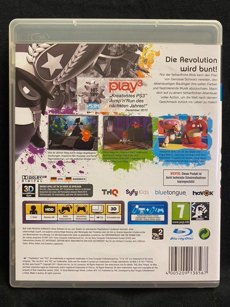 Lego Giochi: De Blob 2 I PS3 I Top Zustand – Usato da Küssnacht am Rigi venduto da Bionicmax 2
