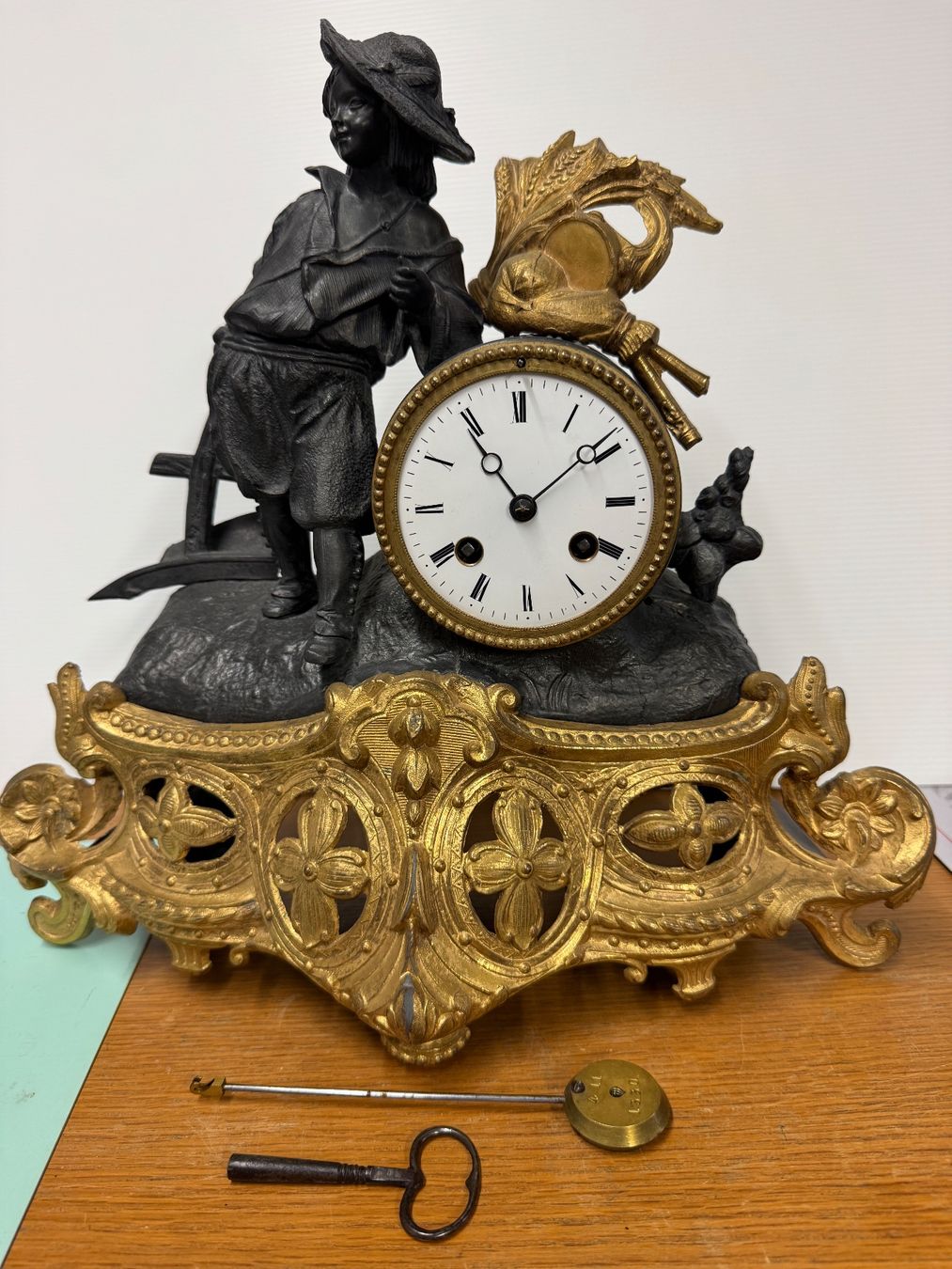 Orologi: franz. Chemineé Uhr 1880 – Usato da Schönenwerd venduto da Comtoise