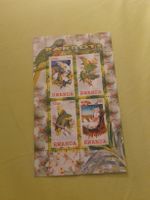 Bloc de 4 timbres Rwanda 2010 - Perroquets rares