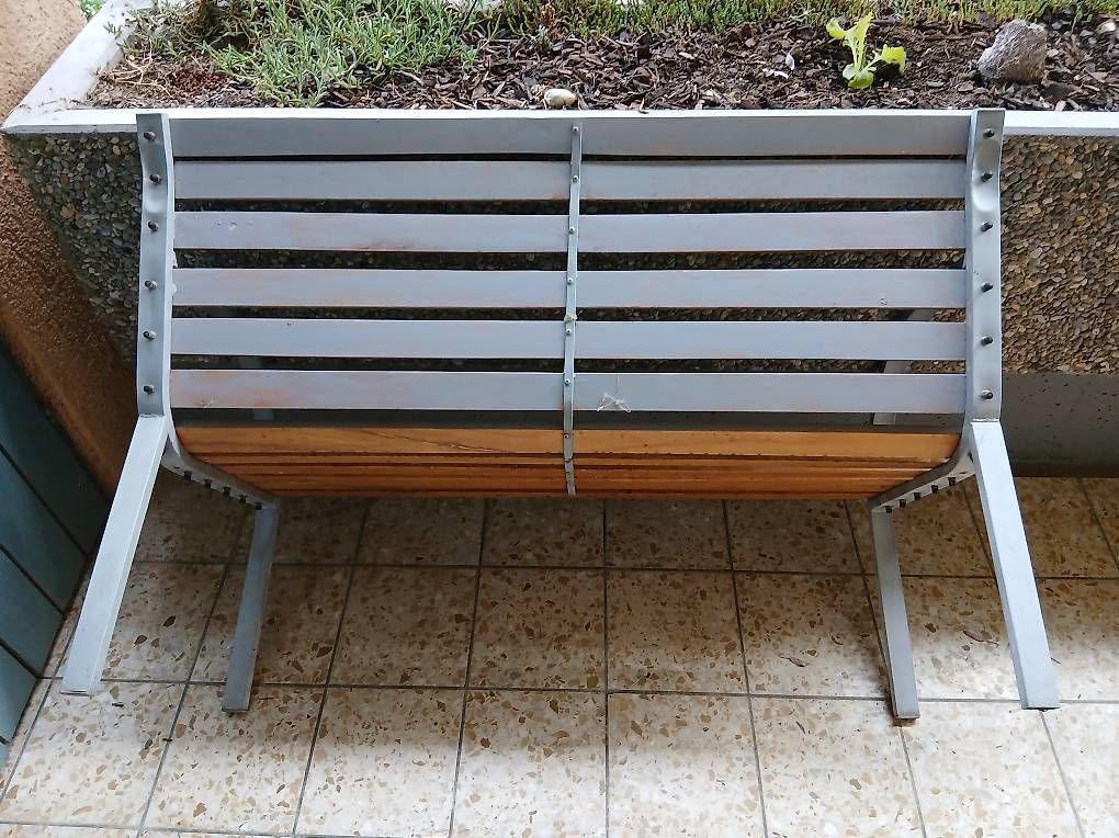 Panchine: Sitzbank, 2-Plätzer, Metall, Holz – Usato da Langnau am Albis venduto da Alhambra1976 1