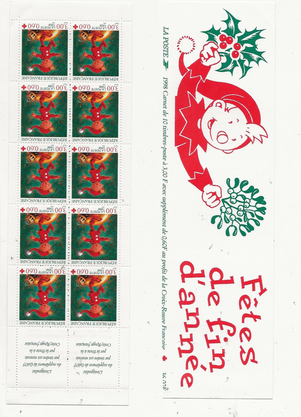 Tutti i francobolli: France Carnet Croix Rouge 1998 ** – Nuovo (secondo la descrizione) da Sion venduto da PierreP01