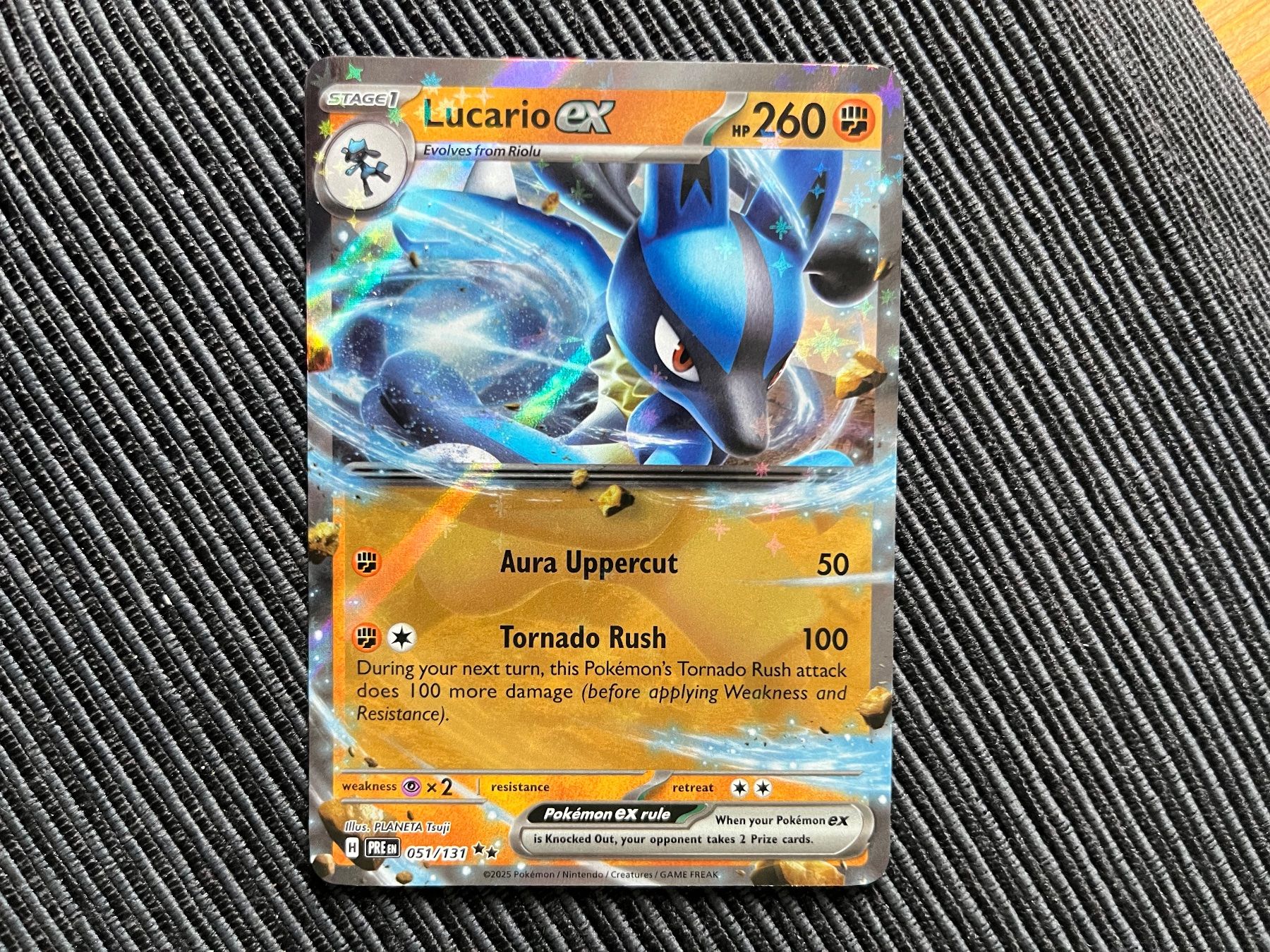 Pokémon Sammelbilder & Trading cards: Pokemon Lucario EX Prismatic Evolutions near Mint – Neu (gemäss Beschreibung) aus Wabern von Collectfun