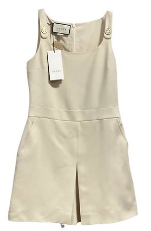 Neuer Gucci Silk Jumpsuit in Beige   ungetragen