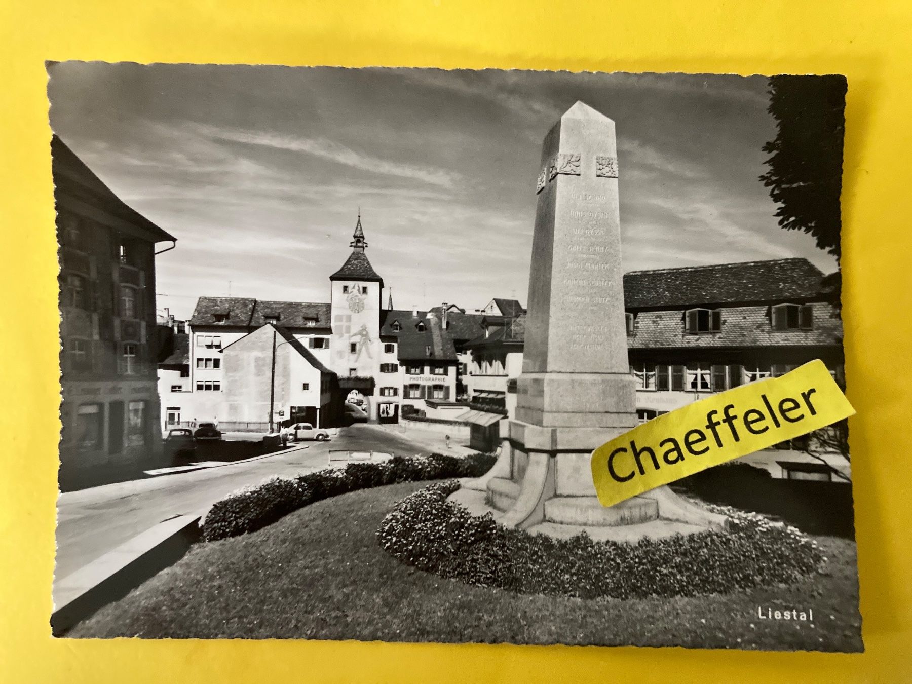 Cartoline postali: Liestal – Usato da Zürich venduto da Chaeffeler