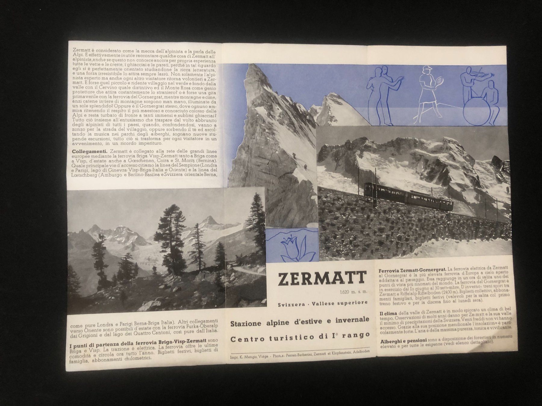 Dokumente: Zermatt-Prospekt, ca. 1940er Jahre – Gebraucht aus Dietikon von Tiburon6 3