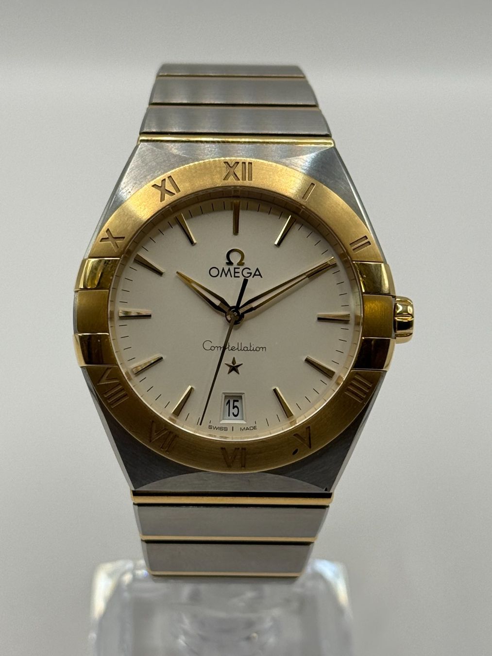 Omega Uhren: Omega Constellation 36 mm Or & Acier – Gebraucht aus Bottens von Evergold.ch