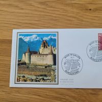 FDC mit Seidenbild 1977 St.Gallen