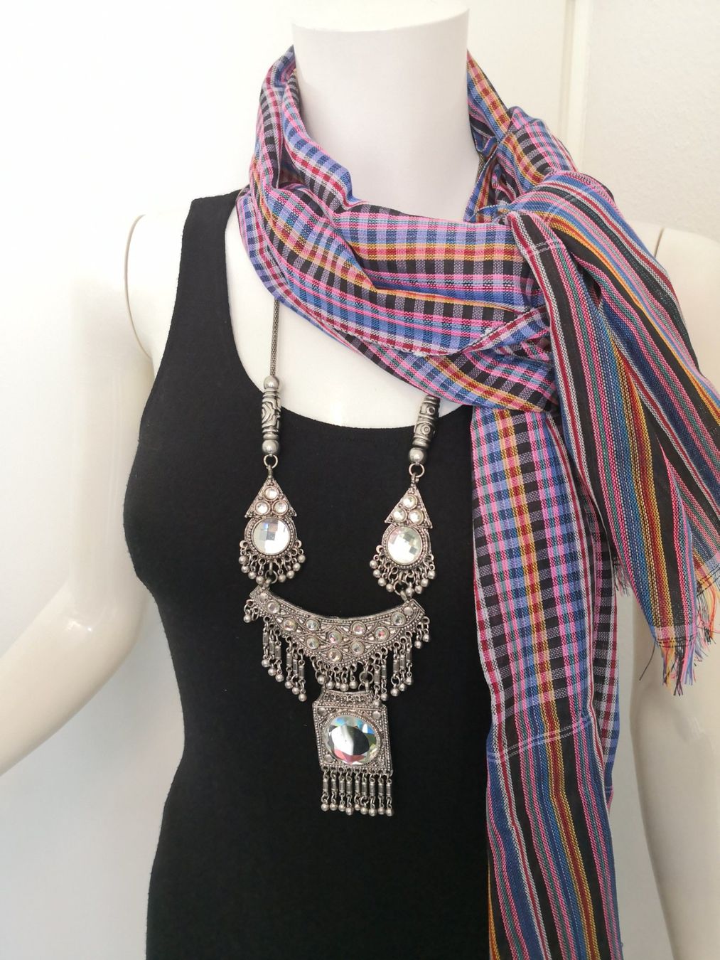 Foulards, Tücher & Schals: 🤩VICHY SCHAL MULTIFARBIG NEU – Neu (gemäss Beschreibung) aus Olten von Naja-Twins-Twins 3