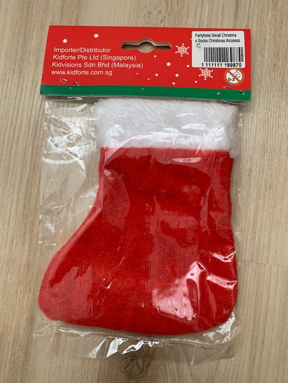 Small Christmas Socks - Weihnachten -Partyforte - Snow Corus 2