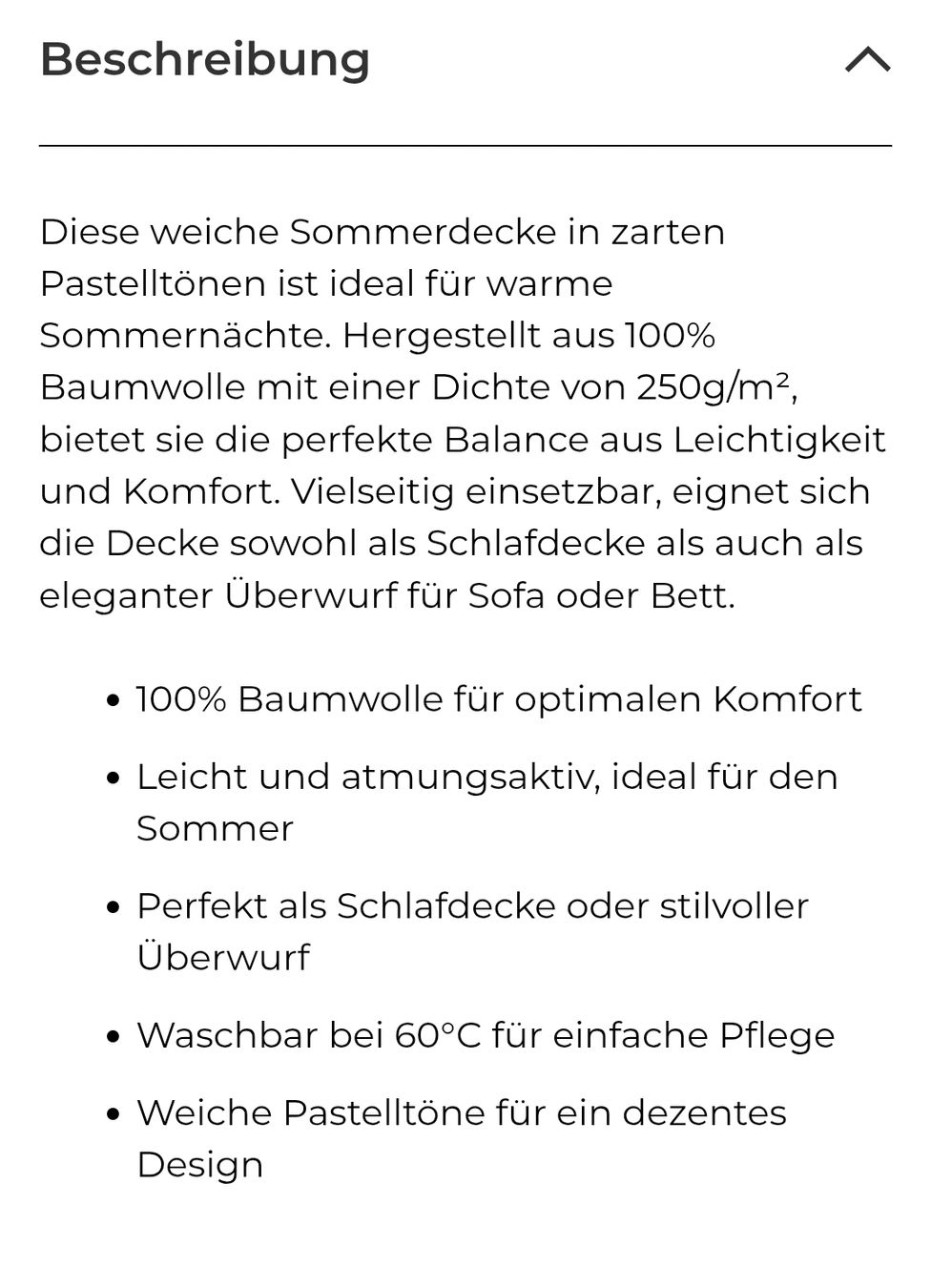 Coperte: Sommer Decke 220/240 – Usato da Bremgarten AG venduto da irmscherastraH 1