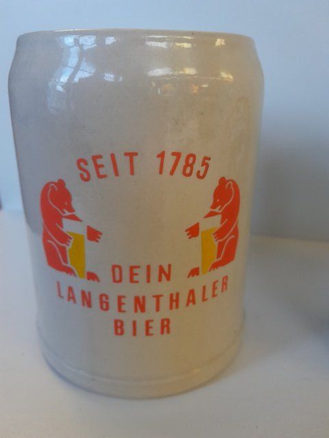 Bicchieri: Bierkrüge Brauerei Baumberger, Langenthal – Usato da St.Gallen venduto da Stocken64 2