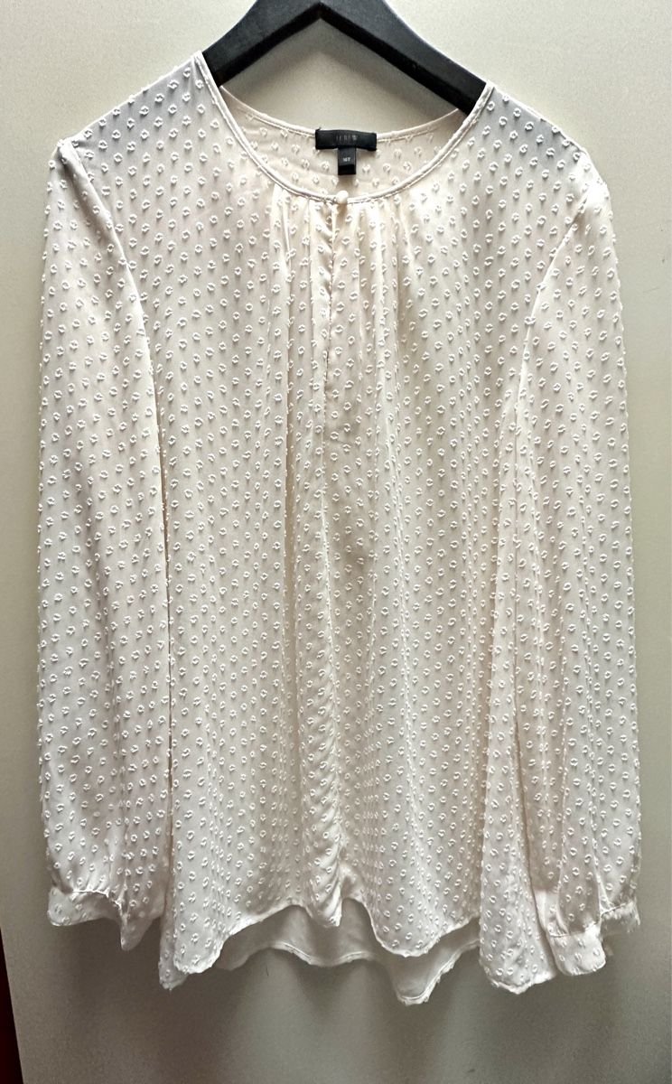 J.Crew Camicette: J.Crew Damenbluse, ecru, Gr. 46 Punkte, Herbst – Usato da Menziken venduto da cla_8qfq