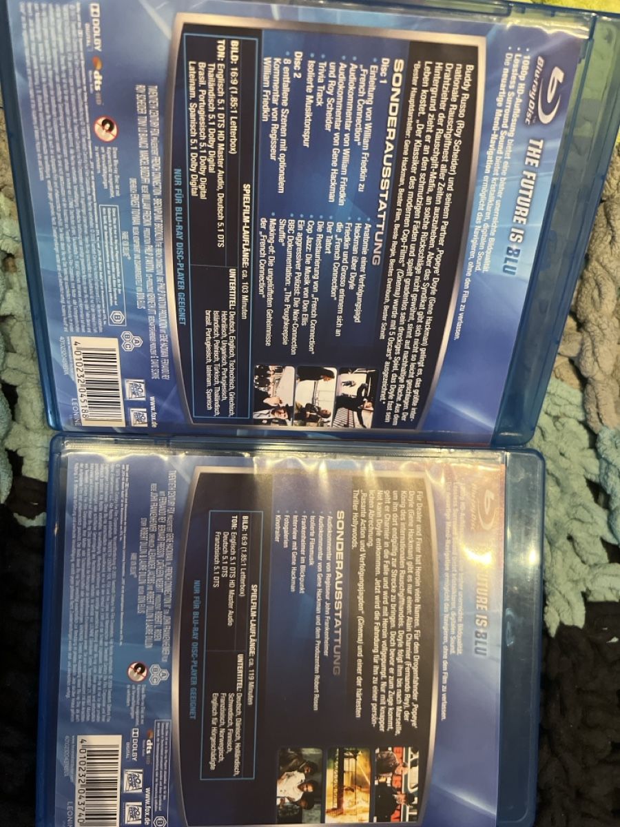 Tutti i DVDs: French Connection 1+2 Blu-ray, Top Zustand, 2er Set – Usato da Fischbach-Göslikon venduto da wur_k2hc 1