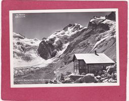 Bovalhütte mit Piz Bernina 1952