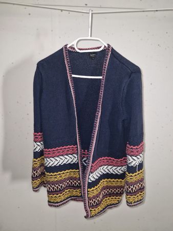 Pepe Jeans Strickpullover Gr. S, blau mit Muster, Winter ❄️