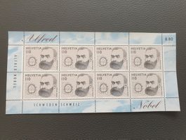 Briefmarkenbogen Alfred Nobel postfrisch