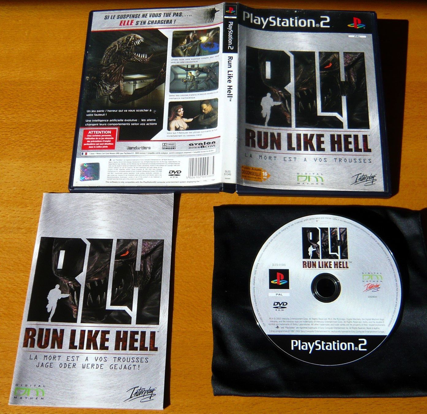 Sony Giochi: PS 2 - Run like Hell, CIB, Très Bon état – Usato da Onex venduto da Jaguar1986 1