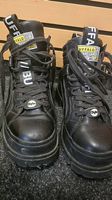 Buffalo Black Chunky Platform Boots  Cyber/Goth Streetwear