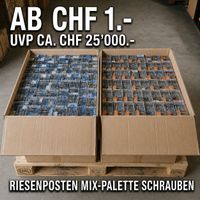 Riesen-Schrauben-Posten Mix-Palette UVP ca. CHF 25'000.-