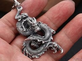 Amulett/ Anhänger Drache ( mit Halskette)
