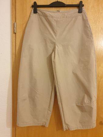 Pantalon culotte, M, beige, coton, très bon état