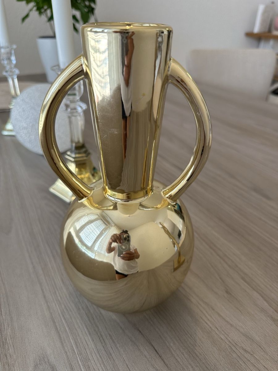 Tutte le decorazioni: Dekoration Vase & Blatt gold – Usato da Münchenbuchsee venduto da IleanaT 3