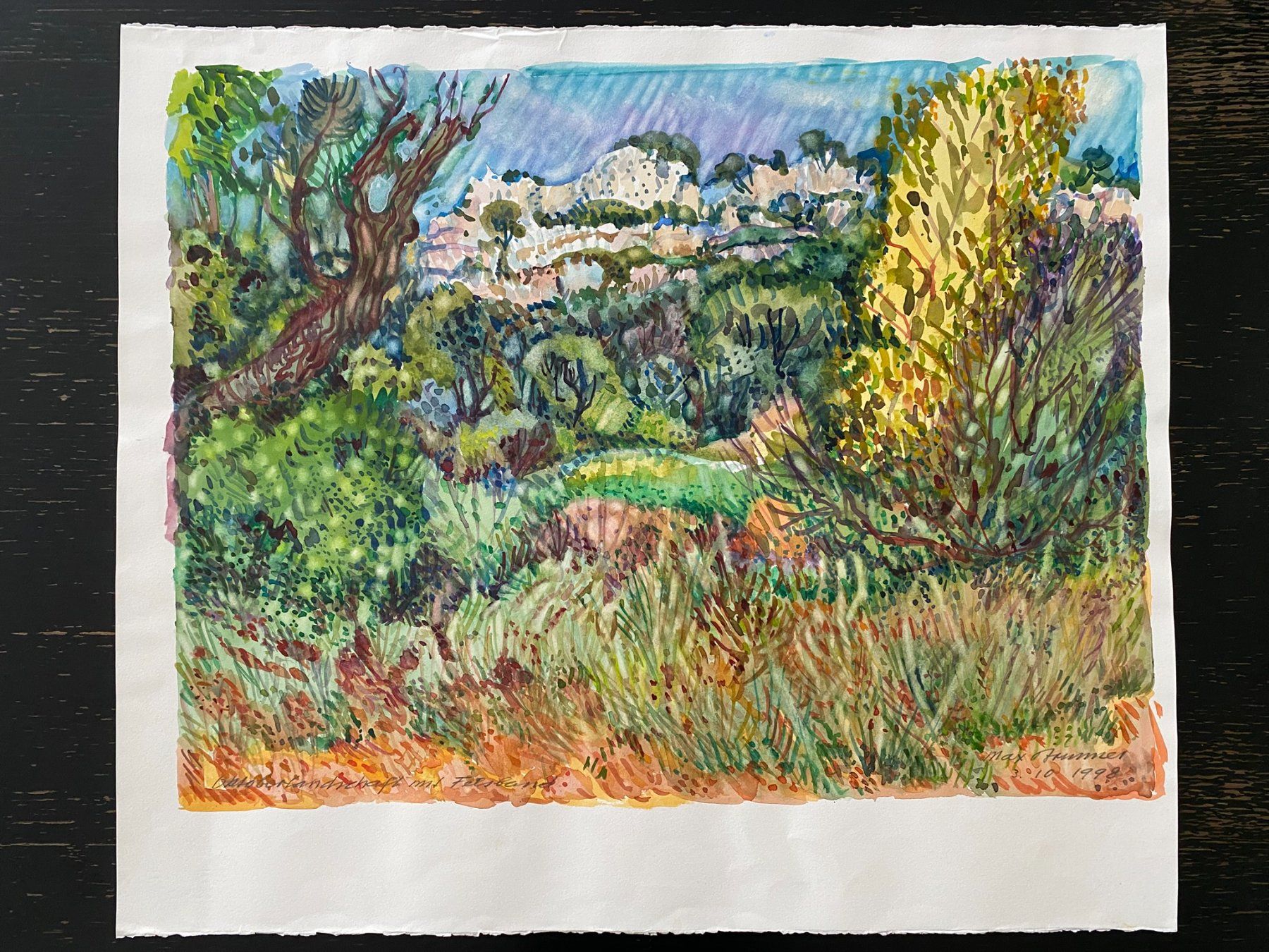 Dipinti: Max Brunner  - Kraftvolles Aquarell-Bild -  Original – Usato da Zürich venduto da jesulin05 1