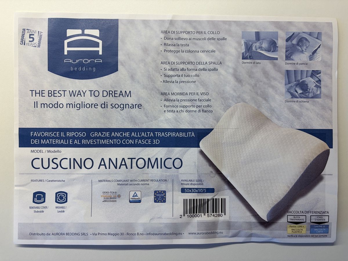 Cuscini: Anatomisches Kissen  – Nuovo e nell'imballaggio originale da Poschiavo venduto da sciat 7