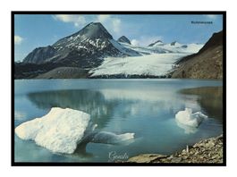 NUFENENPASS 1970 "Vue sur le Lac et le Glacier"