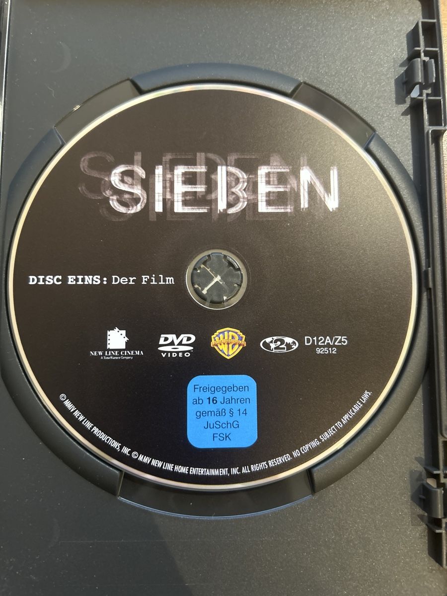 Tutti i DVDs: Sieben - Special Edition 2-Disc Set DVD - Top Zustand! – Usato da Herisau venduto da Victoria-Classic 3