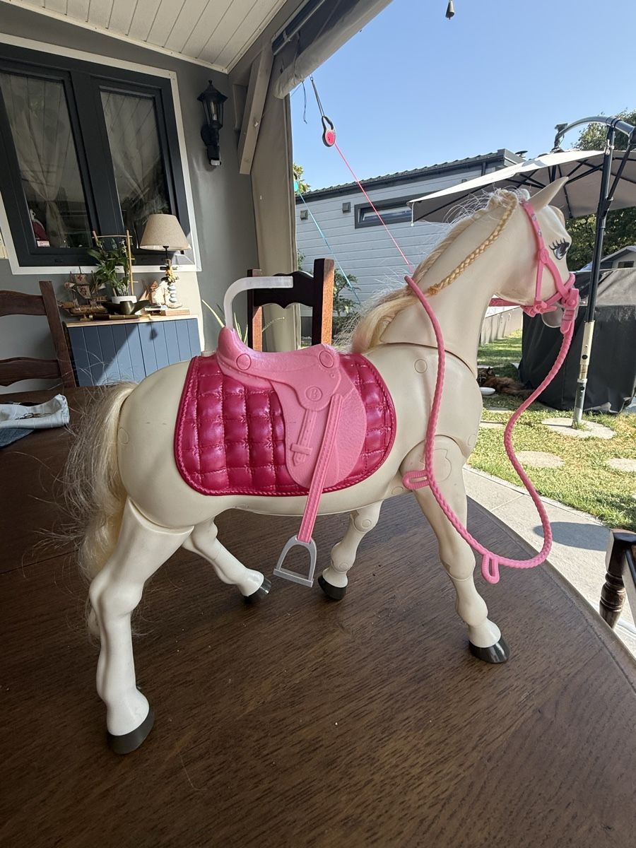 Jouets: Cheval blanc Barbie  – D'occasion à Lausanne par Doudoutze