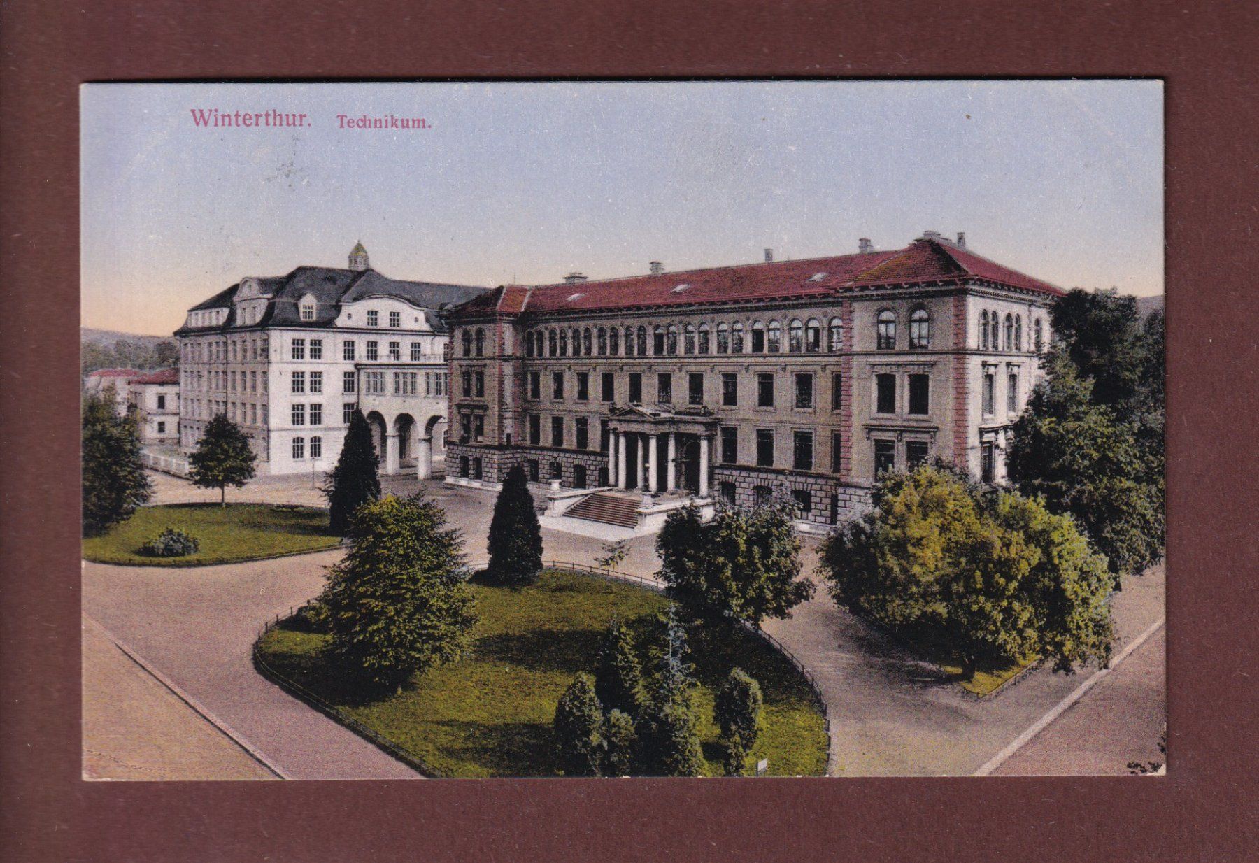 Cartoline postali: WINTERTHUR - Technikum - 1915 – Usato da Pully venduto da nicecards-shop