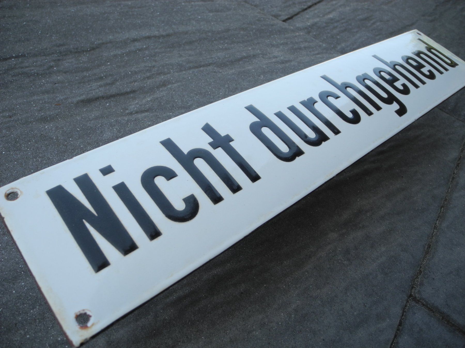 Schilder: ALTES EMAILSCHILD – Gebraucht aus Reinach AG von Huckleberrysix 2