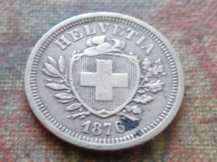 Tutti le monete: 1 Rp. 1876 – Usato da Romanel-sur-Lausanne venduto da Swift13