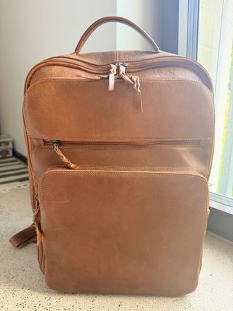KOELAP Rucksack aus Leder braun