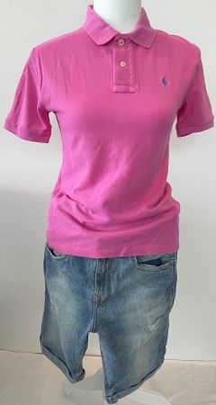 Polo Ralph Lauren Kinder Poloshirt Pink Grösse M (10-12J)