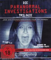 Blu Ray - Die Paranormal Investigations Trilogie (3 Filme)