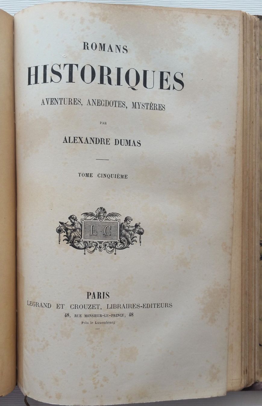 Libri: ROMANS HISTORIQUES, Alexandre Dumas, um 1884 – Usato da Oberriet SG venduto da ganesh435 4