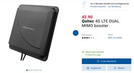 Netzwerkantenne neu!Qoltec 4G LTE DUAL MIMO booster