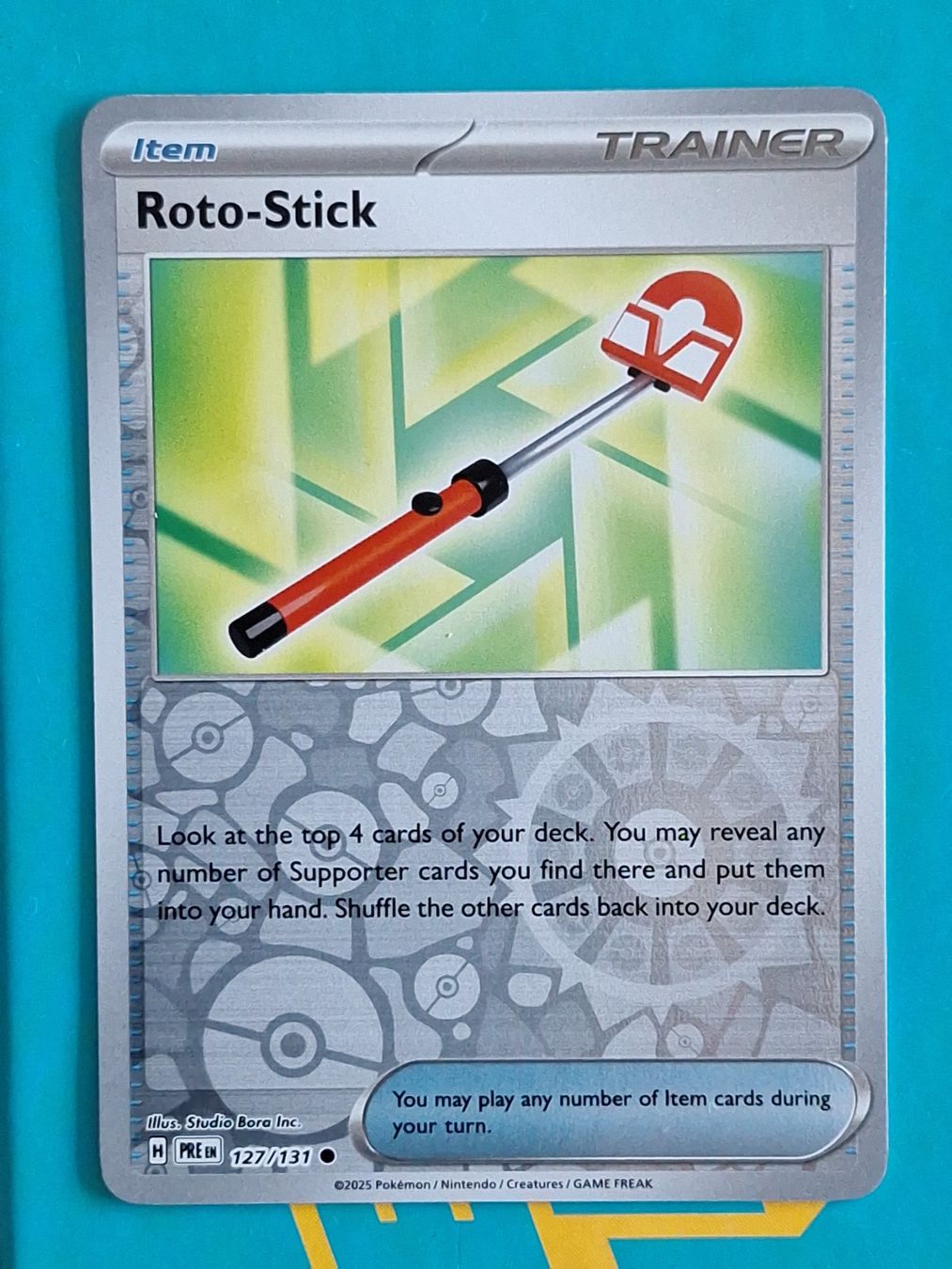 Pokémon Sammelbilder & Trading cards: Roto-Stick - Reverse Holo - Pokemon Prismatic Evolution #1.6 – Gebraucht aus Altstätten SG von GGsGameshop