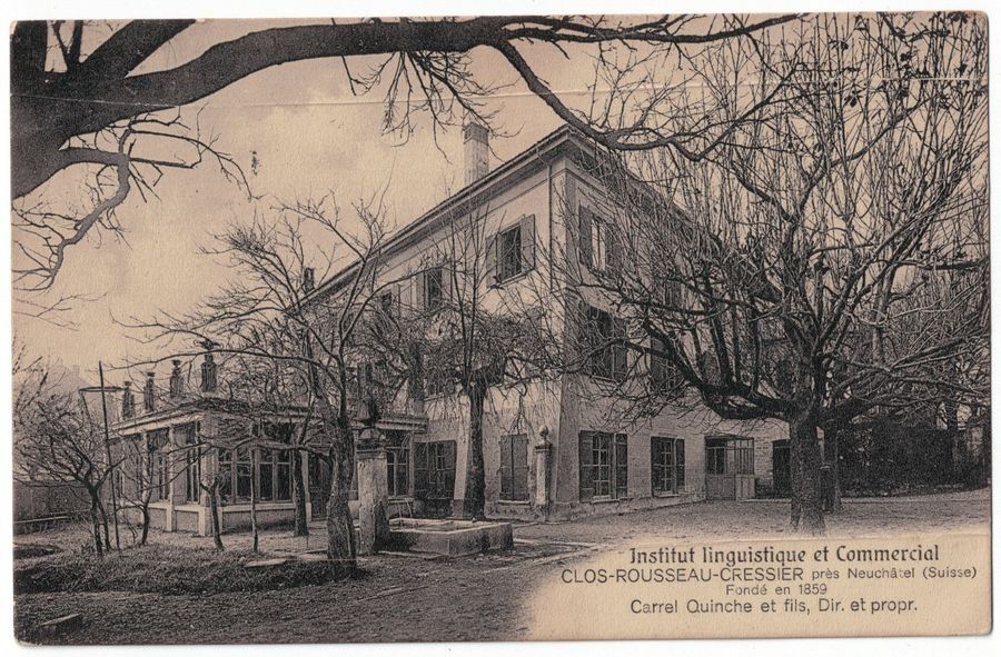 Cartoline postali: Cressier, Institut Clos-Rousseau, circulée 1918 – Usato da Frauenfeld venduto da POML