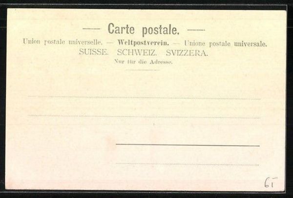Cartoline postali: Schnitzthurm in Stansstad, um 1900 – Usato da Frauenfeld venduto da POML 1