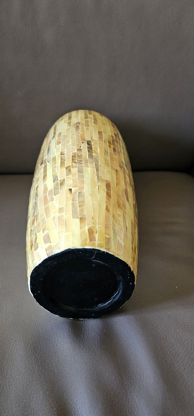 Vasi & Recipienti: TRÈS  BEAU GRAND VASE EN CÉRAMIQUE COUVERT DE NACRE – Usato da Genève venduto da fin_9572 7