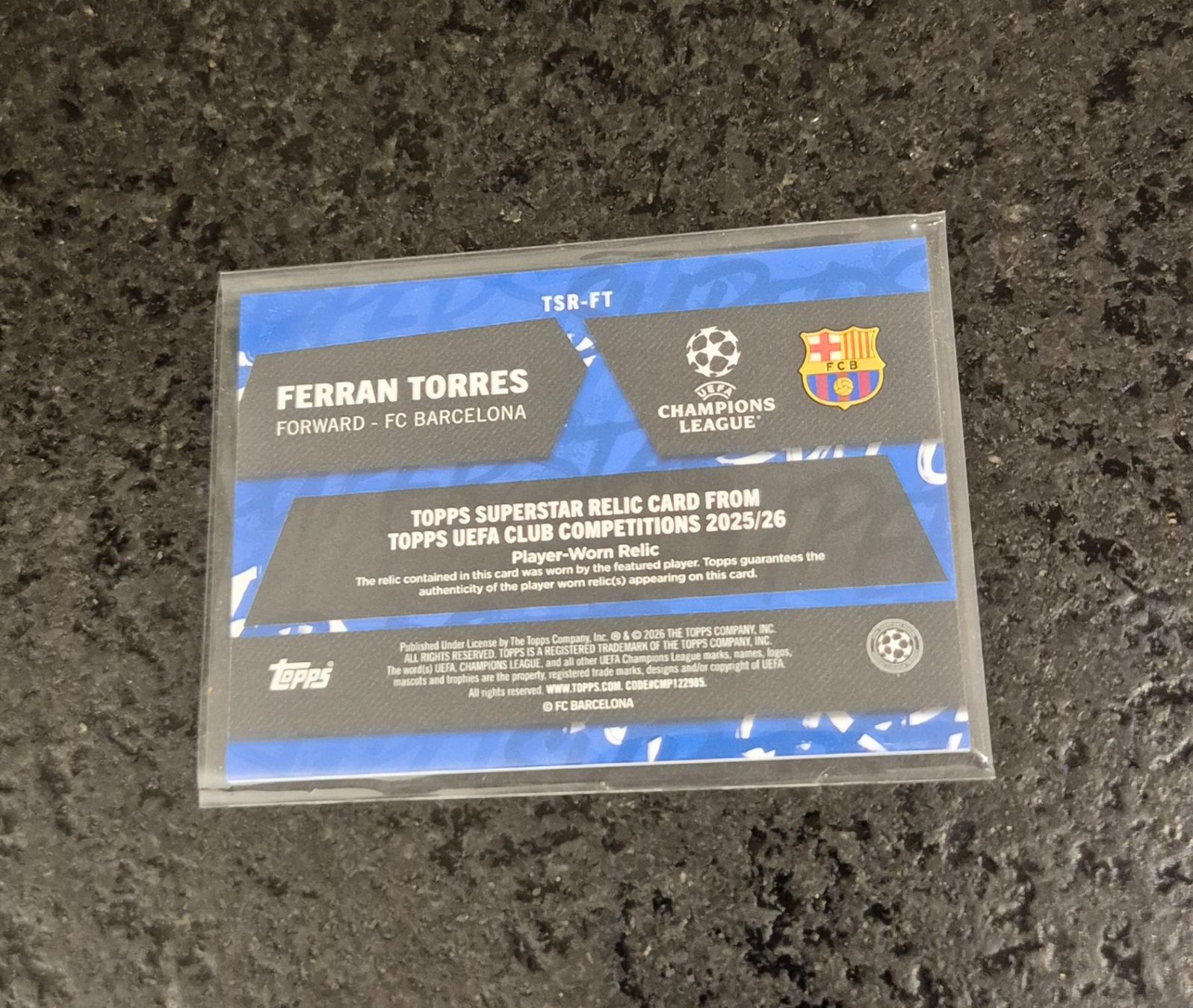 Topps Carte collezionabili: Ferran Torres Relic - Barcelona - Topps – Nuovo (secondo la descrizione) da Burg AG venduto da Danoe 1