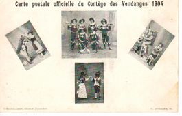 Carte postale officielle du Cortège des Vendanges 1904